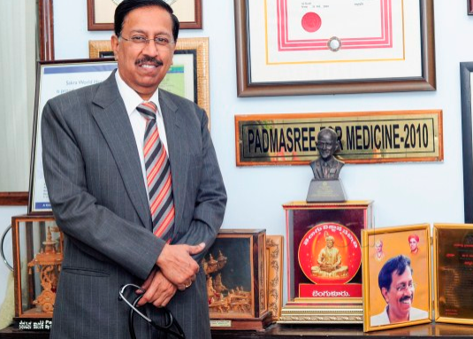 Dr. Ramana rao honored with Padma Shri award for medicine in 2010.