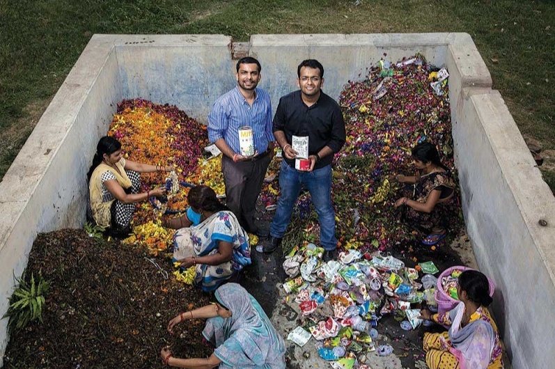 Ankit Agarwal and Karan Rastogi HelpUsGreen: A Two-Man Initiative for Eradicating Flower Pollution in the Ganges and Providing Livelihood