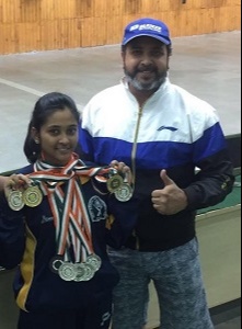 Mehuil ghosh bagged 11 medals overall, 8 of which were gold and 3 bronze all at the National Championships.