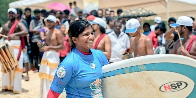 Tanvi Jagadish is  the winner of  " SUP Grom of the year 2017"  award.