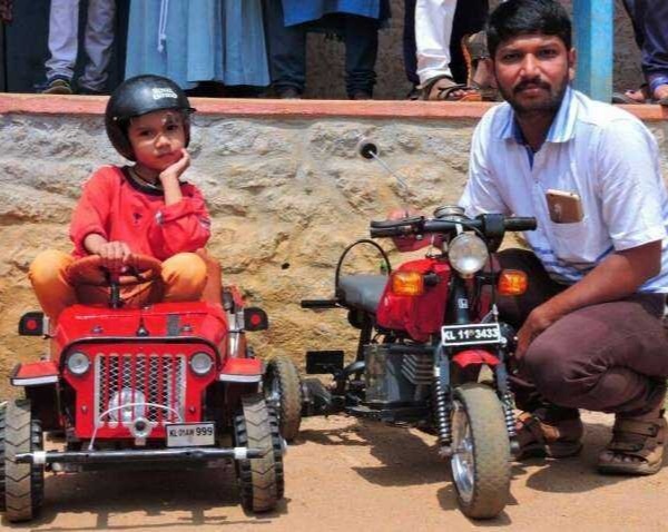 Mini Jeep and a Bike by Arun Kumar Purushothaman