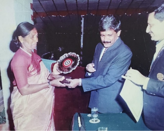 Poovi was awarded the Dasara Award and the Rotary Excellence award for her contribution to Indian Sports