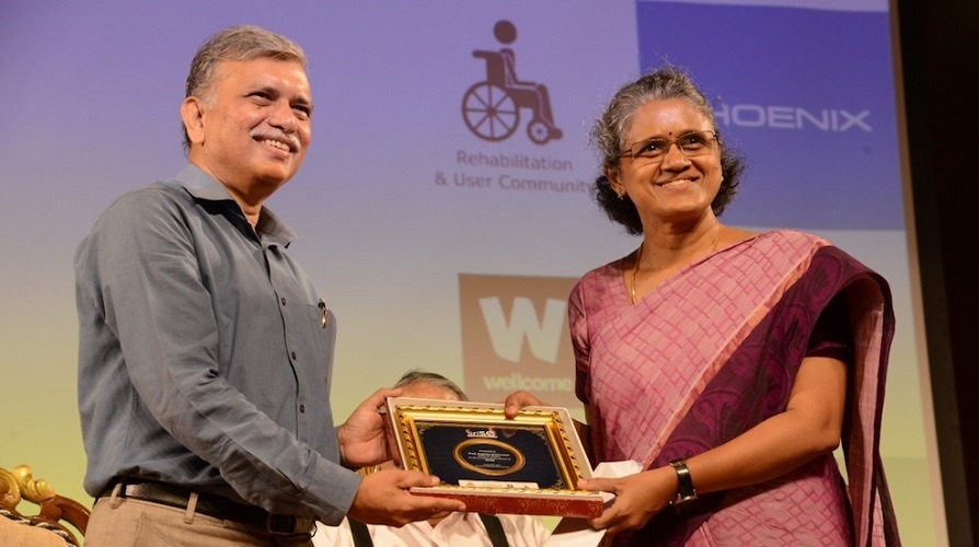 Sujatha project was to design knee joints for polio braces that lauded her with the Best B.Tech Project Award