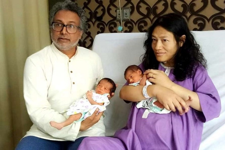 Iron Lady Blessed with two twin girls Nix Shakhi and Autumn Tara