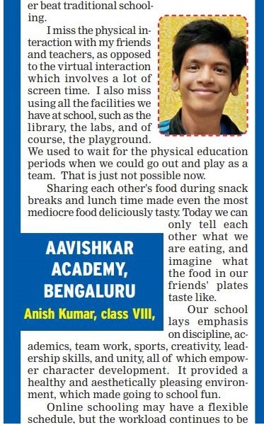 Anish has been contributing his thoughts to the Times of India 2