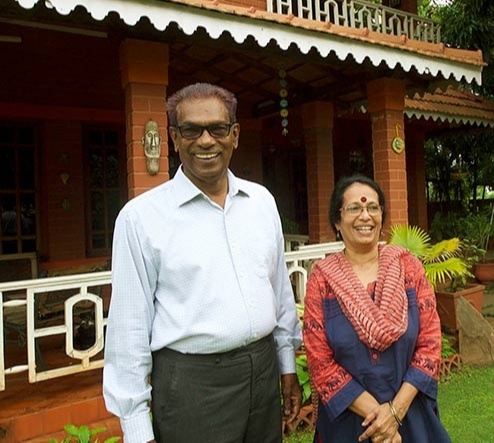 Gita Gopinath's Father T.V. Gopinath and Mother V.C. Vijayalakshmi