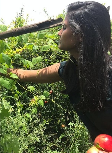 Shriya toured a variety of farms, mainly organic farms, for one and a half years