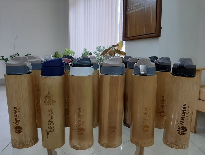 Van Dhan Tripura Bamboo Bottles