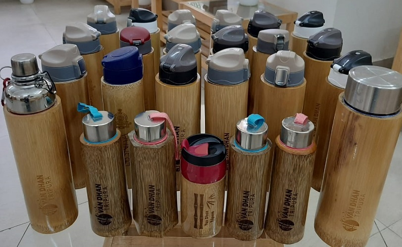 Handcrafted leak-proof Bamboo Bottles