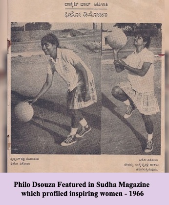 Philo Dsouza Featured in Sudha Magazine which profiled inspiring women - 1966