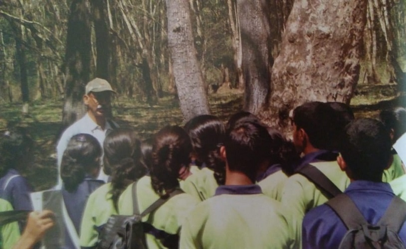 Chinnappa educated children, teachers, youth and the general public about the environment