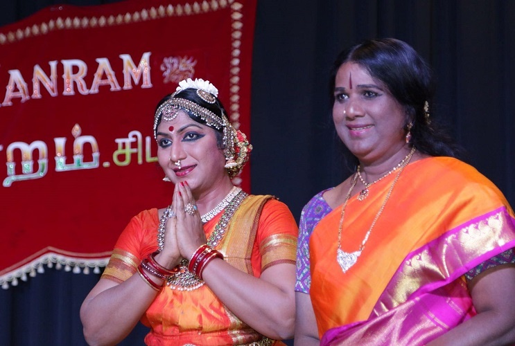 Narthaki Nataraj with  her best friend, Shakti