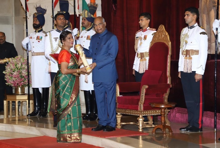 Narthaki Nataraj  was conferred with the fourth highest civilian award, the Padma Shri and became the first transgender to receive this award