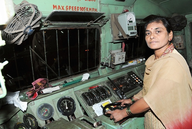 Surekha Yadav drove the Deccan Queen from Pune to CST Mumbai in the Year 2011