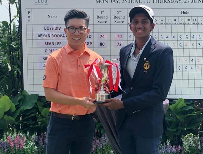 1st in Singapore Junior Golf Championship