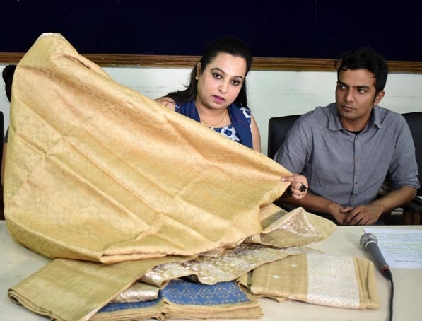 The Balipara Foundation producing garments like shawls and sarees made of Muga (golden thread) silk found in Assam