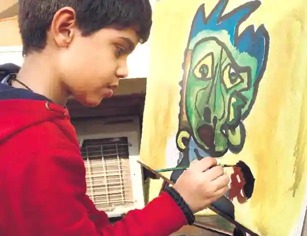 It is one of my best artworks because whenever I see it, I realize how creative I am, says Aarav