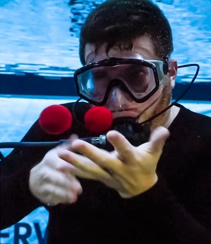 Martin set his fifth Guinness World Record recently for performing the most tricks underwater in a span of three minutes