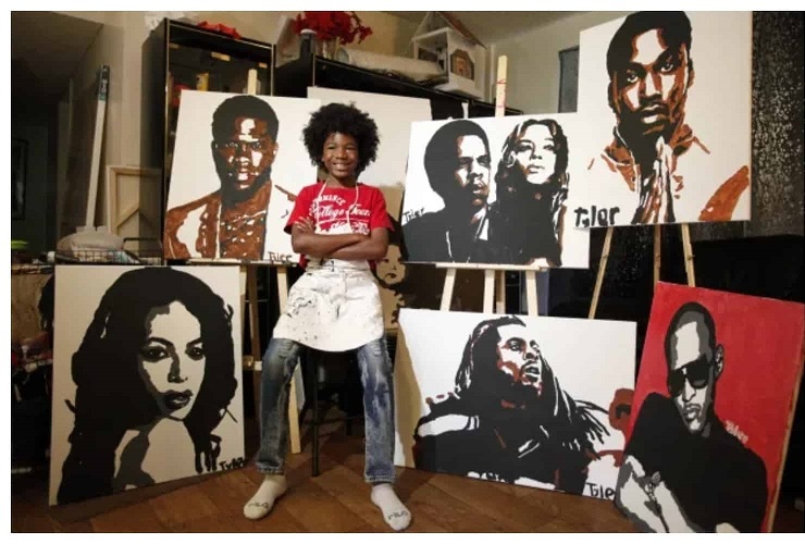 By the age of 10, he already painted the portraits of more than 60 celebrities