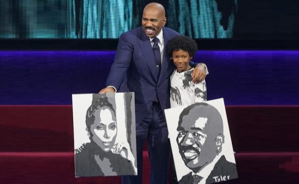 In July 2018, Tyler appeared on Steve Harvey’s show - Little Big Shots