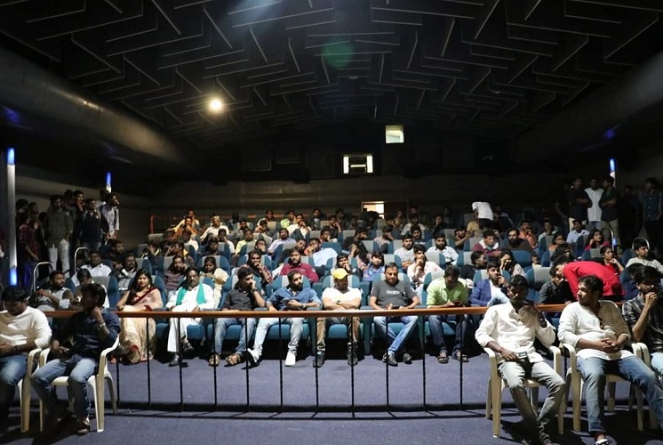 The Dharmavaram Theatre in which he sat watching other's movies is screening his movie today