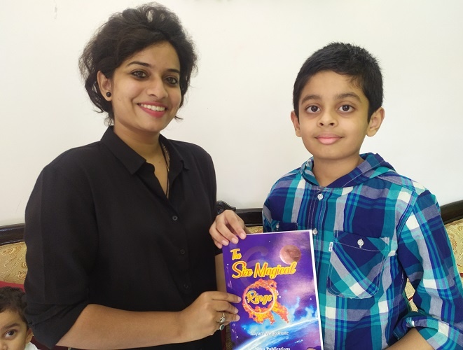 While Aayurv started writing, his mother helped him initially and his English teacher Miss Shivani Algiwale assisted him with grammar