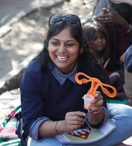 Seema would bring along a replica of the female uterus and showcase how the cup could be folded and easily fitted inside the vaginal cavity