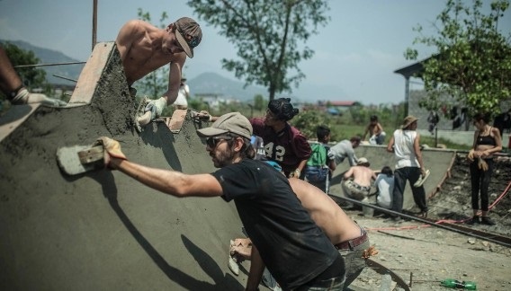 Building a skate park with Sebastian Indian Social Projects (SISP), a local NGO