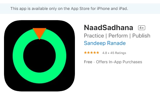 This computer engineer has developed an iOS app called "NaadSadhana" that helps in practising riyaaz and developing shrutis