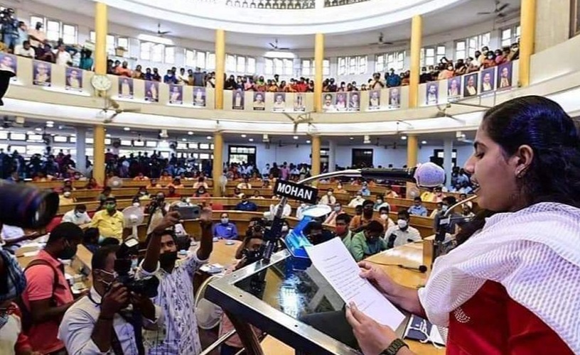 Arya was thus formally elected as the Mayor for the Thiruvananthapuram Municipal Corporation and became the youngest mayor of the Thiruvananthapuram Corporation