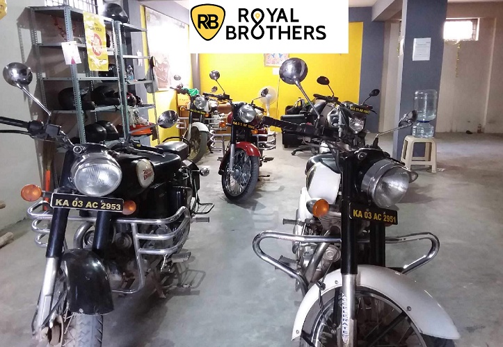 With five Royal Enfield Classic 350 cruiser bikes, they started from an 800 sq.ft office and a 100 sq.ft garage