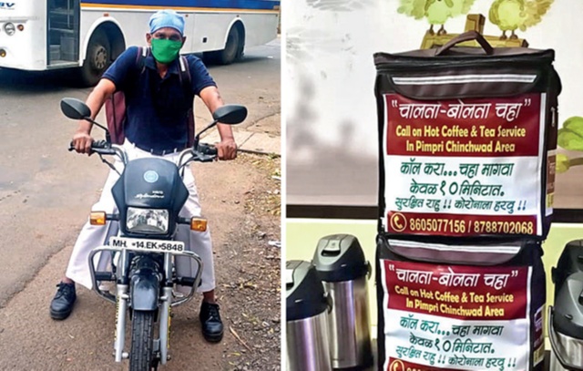 He took all the precautions while preparing the tea, wore gloves, mask, and used sanitiser to ensure his clients about the safety of his garam chai