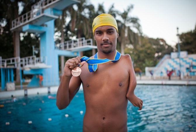 Sharath Gayakwad is a Paralympian swimmer and Arjuna Awardee