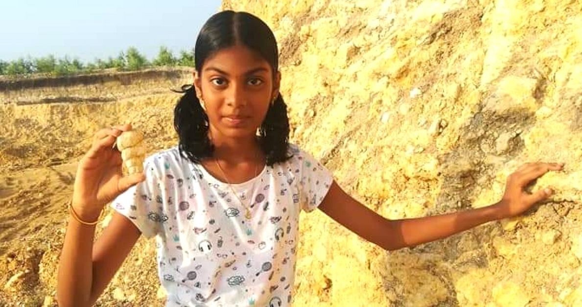 Dr Ramkumar also gave Aswatha a route map to Ariyalur bed, a Paleontological site where fossils that are millions of years old can be found asking her to collect whatever specimens she finds there