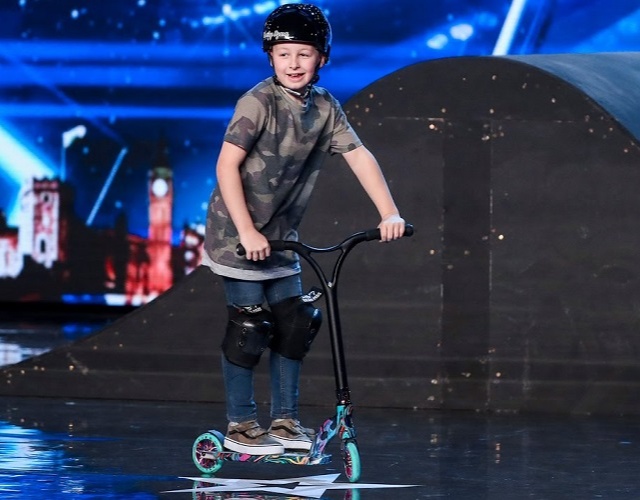 Charley Dyson is a 14-year-old amazing scooter stunt artist from Barnsley, South Yorkshire