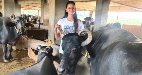 This kind of huge cattle shed is the first-ever one in the entire district that earns a revenue of Rs. 6 lakh per month