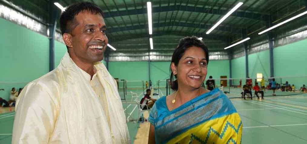 She was very supportive of Gopichand during the formation of Gopichand Badminton Academy and has contributed to the effort of securing monetary support