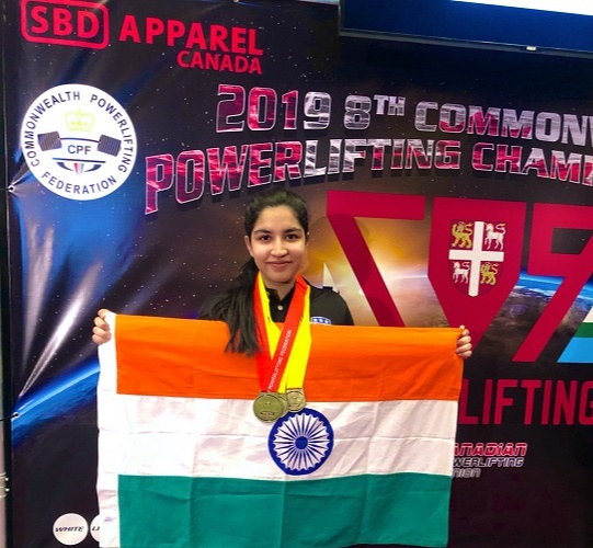 Rishita bagged Gold in the 52Kg sub-junior category in the Classic and Equipped Powerlifting at the 8th Women’s & Men’s Open 2019
