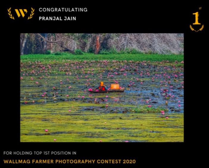 Pranjal Jain winner of the WallMag Farmer Photography Contest 2020 