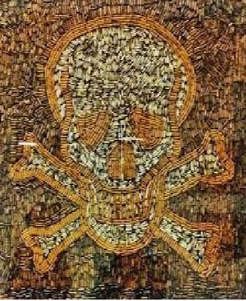 When you look at the mosaic of a skull he prepared using 7,500 cigarette ends, you are sure to understand the graveness of the problem