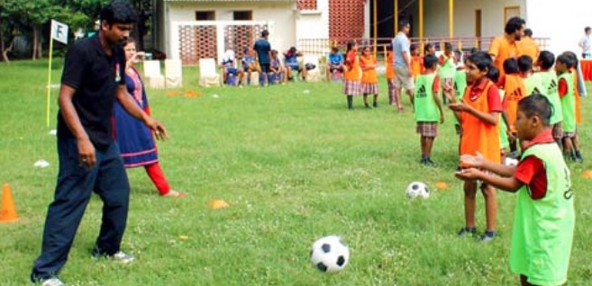 he took the help of sports and started a football tournament inviting everyone to take part