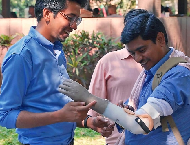 Inali has provided over 2,500 prosthetic arms to people from all across India - free of cost