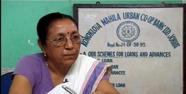 Lakhimi Baruah - The founder of Konoklota Mahila Urban Cooperative Bank in 1998 in Jorhat Assam