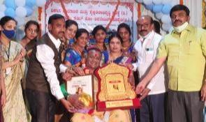 The Karnataka government honoured her with the annual Kannada Rajyotsava award in 2010