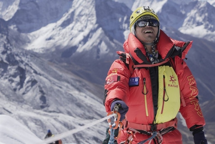 he is the first blind person from Asia to climb Mount Everes