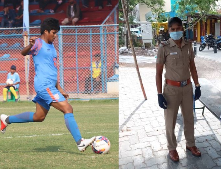 I am passionate about both careers. Being an Indian Womens Football captain and sub-inspector