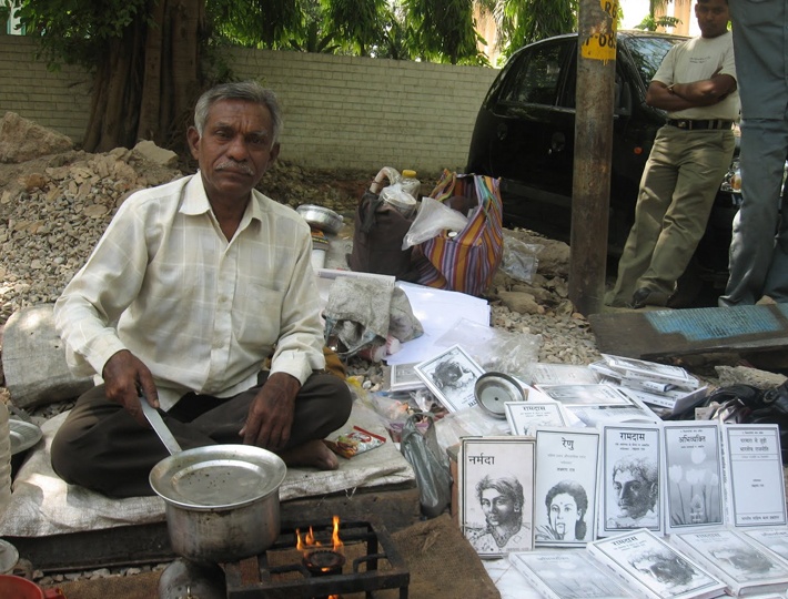 Shown the doors by publishing houses sets up his own publishing house. Tea Vendor writers story