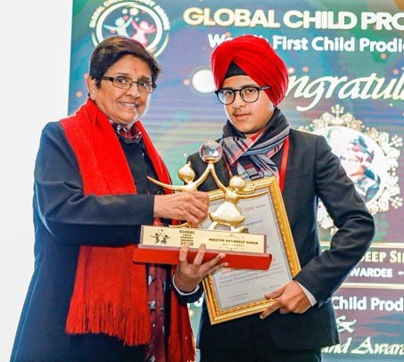 Arshdeep Singh was presented with the Global Child prodigy Award for his incomparable talent in photography