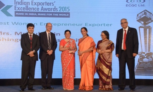 Mridula Jain outstanding contributions to the textile industry, was honoured several times