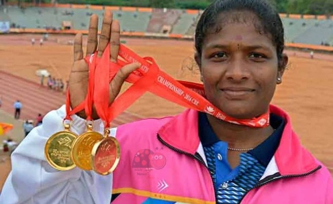 Revathi is  the fastest Indian woman clocking 53.55 seconds to cross the finish line ahead of Shuba V, S. Dhanalakshmi, Jisna Mathew and the Asian Games gold medal winner VK Vismaya